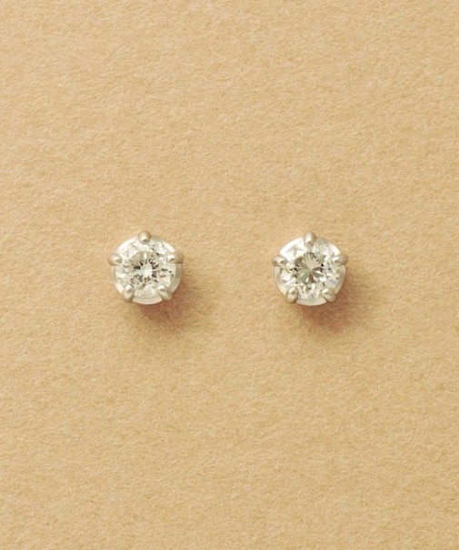 [ セカンドピアス] Pt ダイヤモンドピアス0. 26ct