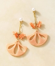 【 Journey】GF 2WAY サンゴ&アクリルチャームピアス