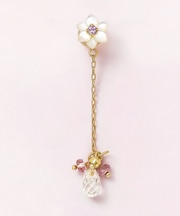 【 Solo Pierce】K18・K10 花桃ハーフピアス