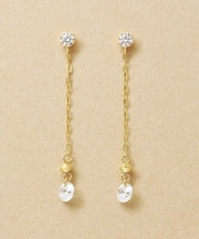 K10 キラリ コマ スイングピアス