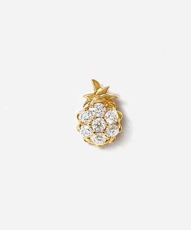 【 Solo Pierce】K18・K10 パイナップルハーフピアス