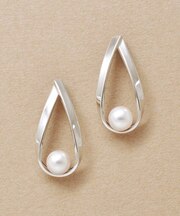 K14/K10 アコヤドロップデザインピアス