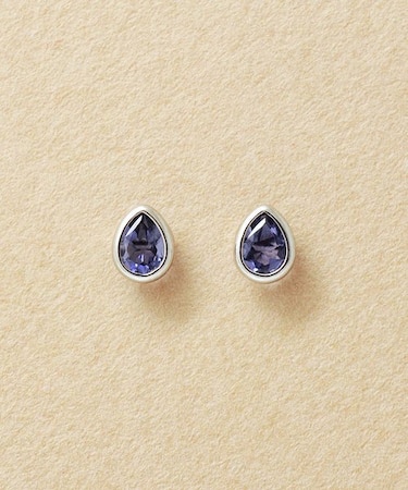 【WEB限定商品】[ セカンドピアス] Pt アイオライトしずくピアス