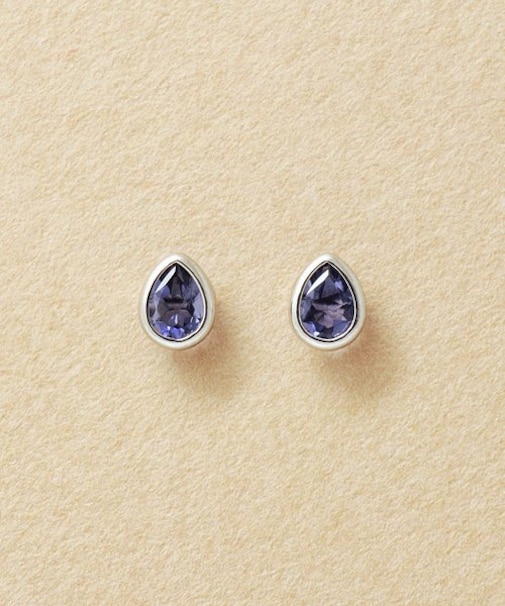 【WEB限定商品】[ セカンドピアス] Pt アイオライトしずくピアス