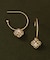 K18/K10パニエ　リリークレセントピアス
