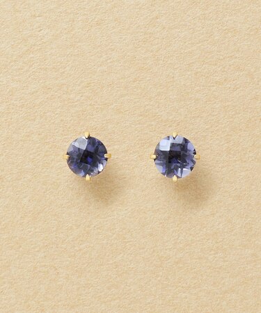 【WEB限定商品】[セカンドピアス]  K18アイオライトピアス