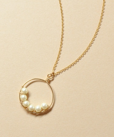 【WEB・一部店舗限定商品】GF プラスチックパール サークルネックレス