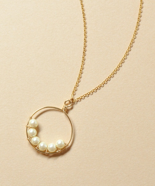 【WEB・一部店舗限定商品】GF プラスチックパール サークルネックレス