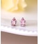 [ セカンドピアス]Ptピンクトルマリン ドロップピアス