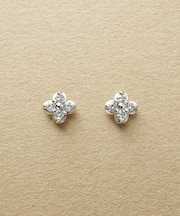 [ セカンドピアス] Pt ダイヤモンドピアス0.08ct