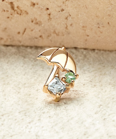 【 Solo Pierce】K10 ビーチパラソルハーフピアス