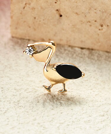 【 Solo Pierce】K10 ペリカンちゃん ハーフピアス