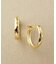 K18ヒシカットフープピアス