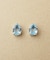 [ セカンドピアス] Pt ブルートパーズ ドロップピアス