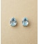 [ セカンドピアス] Pt ブルートパーズ ドロップピアス
