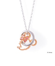 【Disney限定ジュエリーBOXでお届け】ディズニー ミッキー&ミニー / シルバー ペア ネックレス(レディス単品)