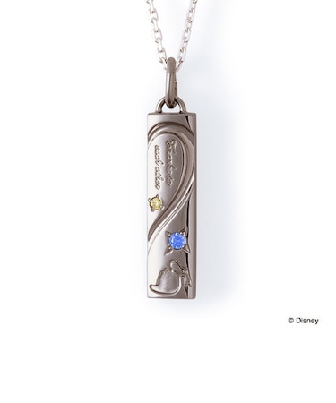 【Disney限定ジュエリーBOXでお届け】ディズニー ドナルド&デイジー / シルバー ペア ネックレス(メンズ単品)