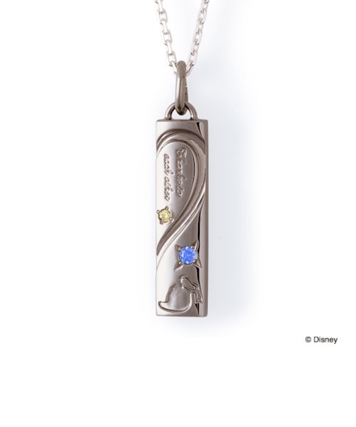 【Disney限定ジュエリーBOXでお届け】ディズニー ドナルド&デイジー / シルバー ペア ネックレス(メンズ単品)