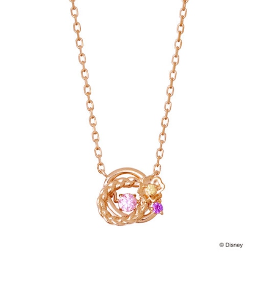 【プリンセスメッセージカード&BOX付き】ディズニープリンセス ラプンツェル / シルバー ネックレス