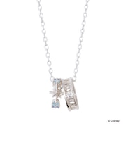 【プリンセスメッセージカード&BOX付き】ディズニープリンセス シンデレラ /シルバー ペア ネックレス（レディース単品）