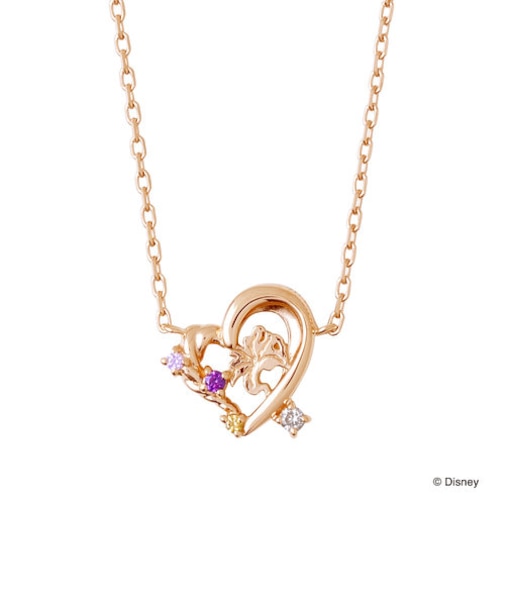 【プリンセスメッセージカード&BOX付き】ディズニープリンセス ラプンツェル / シルバー ネックレス