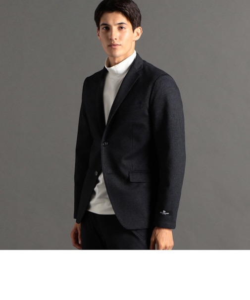 DELEGANT ダブルニット セットアップジャケット