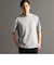 メランジジャカード モックネックTシャツ