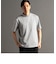メランジジャカード モックネックTシャツ