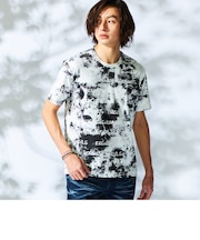 【WEB限定】ムラ柄ロゴプリント半袖Tシャツ
