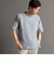 サイドジップ 半袖ニットTシャツ