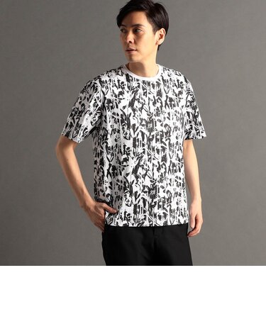 ボタニカルプリント 半袖Tシャツ