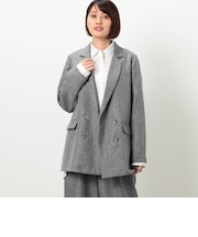 麻調ダブルジャケット