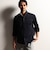 【25年モデル EC限定再販売】【RIELABO】カスレプリント ７分袖スタンドカラーシャツ