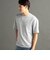 メランジジャカード リラックスフィット クルーネックTシャツ