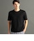 グラフィックジャカード クルーネックニットTシャツ