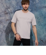 メタルジェルプリント半袖Tシャツ