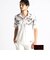 【25年モデル EC限定再販売】【NICOLE SPORTS】ムラ柄スキッパーポロシャツ