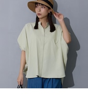 袖タックブラウス