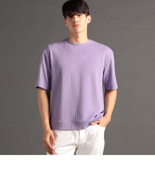 グラフィックジャカード クルーネックTシャツ