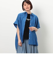 袖タックシャツ