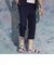 エステルクレープイージークロップドパンツ