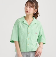 【Dickies】オープンカラークロップドシャツ