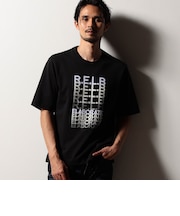 【RIELABO】グラデーションロゴプリント クルーネックTシャツ