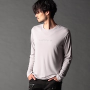 ロゴ刺繍長袖Tシャツ