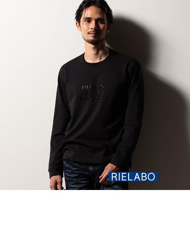 【RIELABO】ジェルロゴプリント クルーネックTシャツ