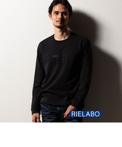 【RIELABO】ジェルロゴプリント クルーネックTシャツ