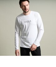 シルケットクルーネック長袖Ｔシャツ