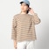 【日本製】デラヴェ長袖Tシャツ　ボーダーシーズンカラー