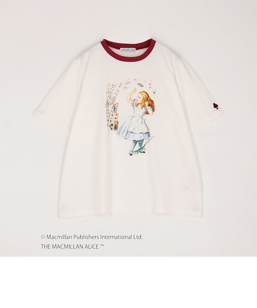 THE MACMILLAN ALICE マクミラン・アリスプリントコラボTシャツ