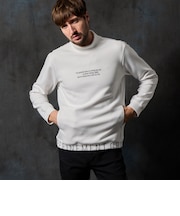 ロゴダンボールモックネックプルオーバー